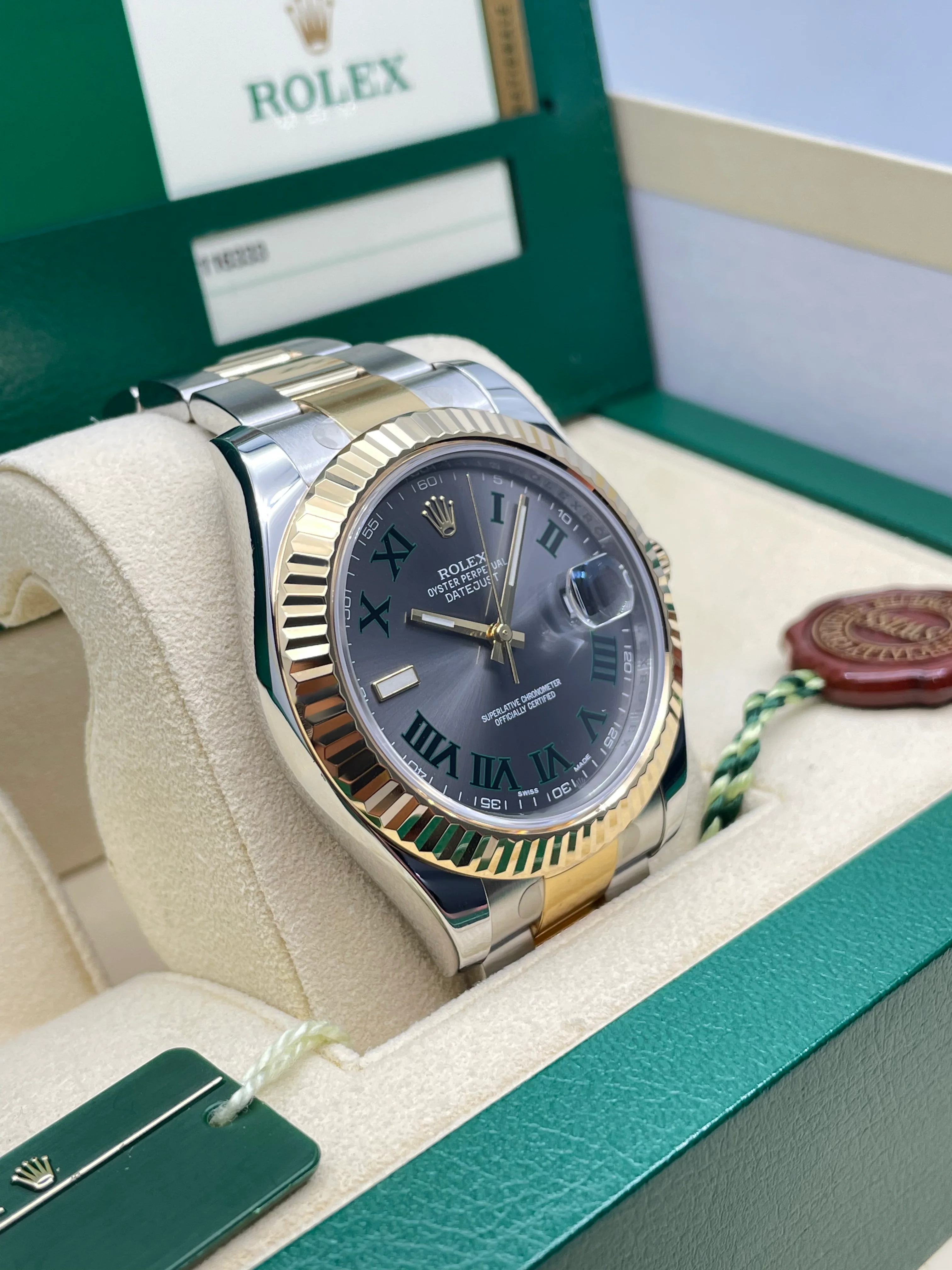 Rolex Datejust II Wimbledon Steel YG Oyster 41mm 116333 2015 [Preowned] - Image 5
