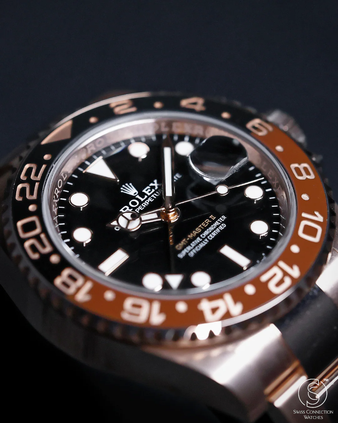 Rolex GMT Master II "Root Beer" Everose 126715CHNR - Image 3