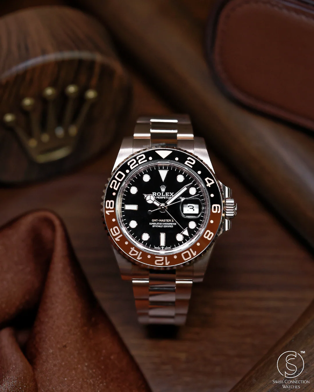 Rolex GMT Master II "Root Beer" Everose 126715CHNR - Image 4