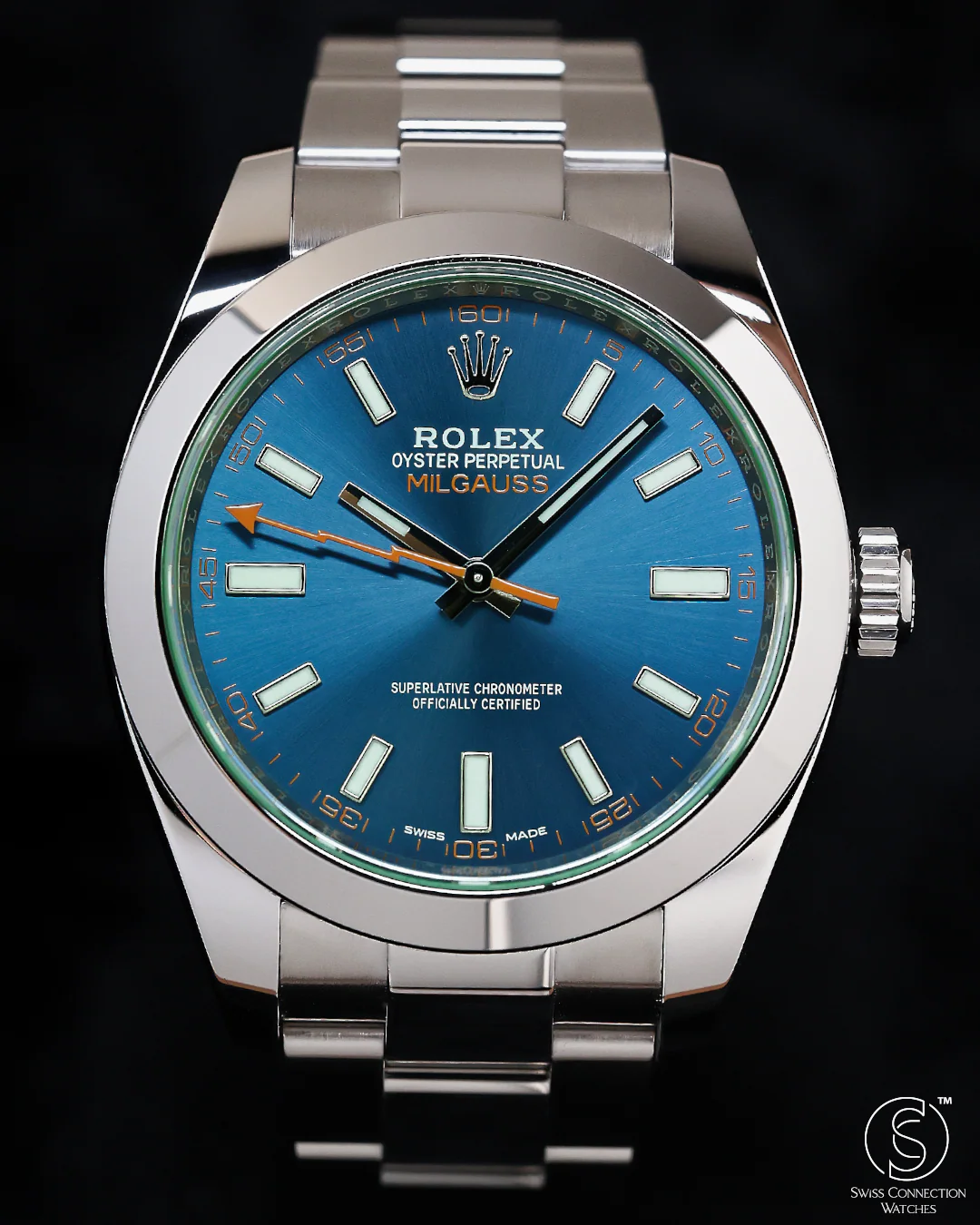Rolex Milgauss 40mm 116400GV Z-Blue 2019 [Preowned] - Image 2