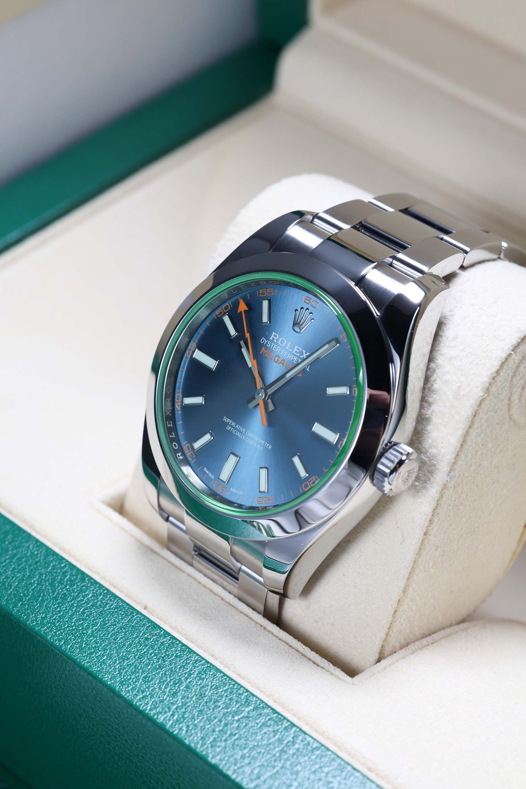 Rolex Milgauss 40mm 116400GV Z-Blue 2019 [Preowned] - Image 9
