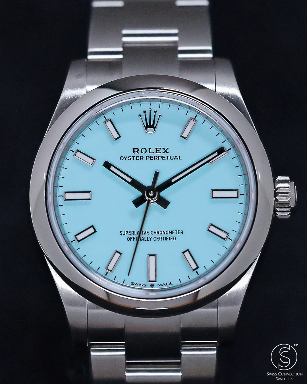 Rolex Oyster Perpetual 31mm Turquoise Blue Tiffany 277200 - Image 2