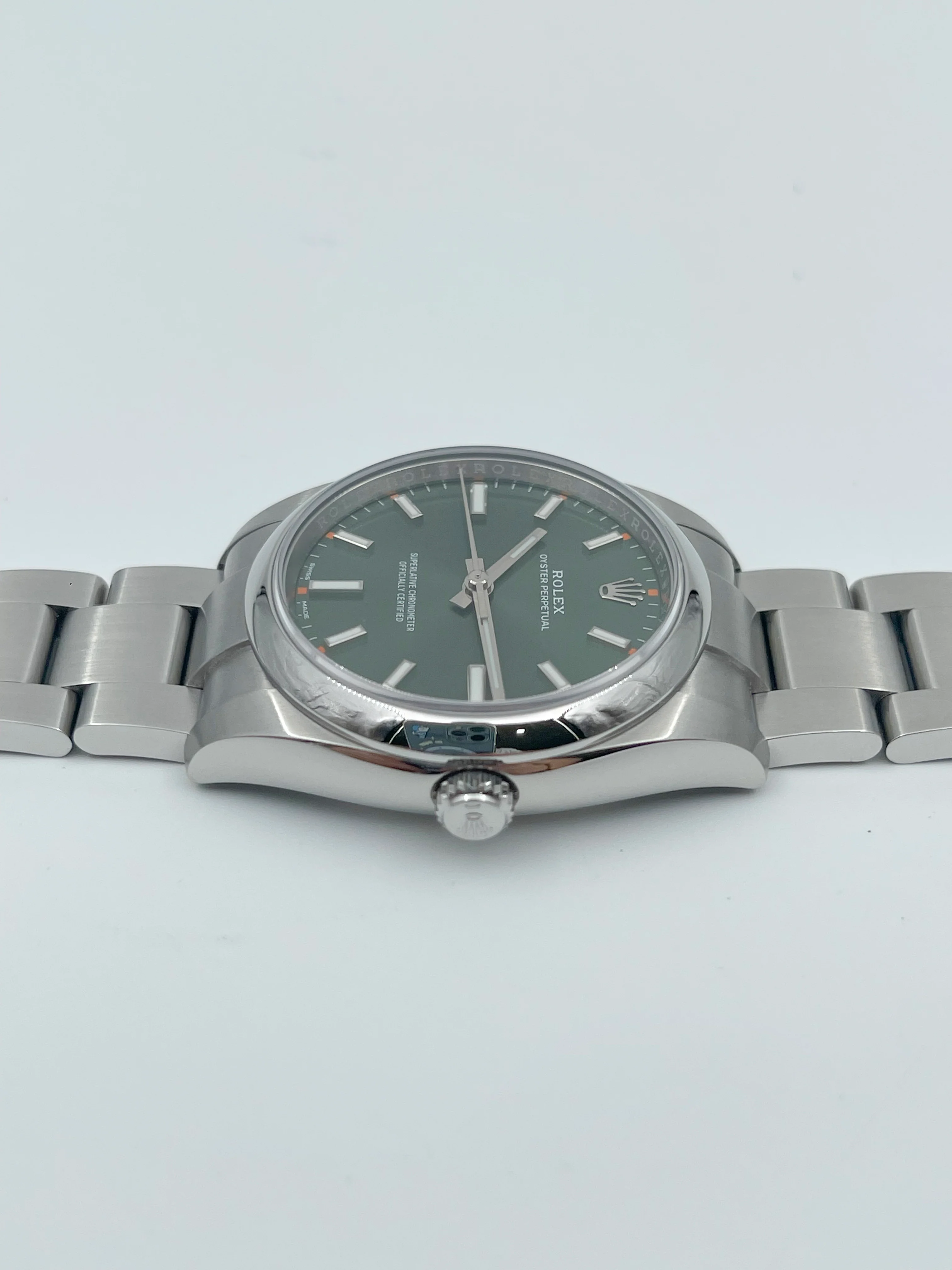 Rolex Oyster Perpetual 34mm Olive Green Dial 114200 2016 [Preowned] - Image 10
