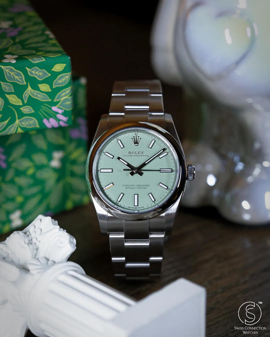 Rolex Oyster Perpetual 34mm Pistachio 124200 - Image 5