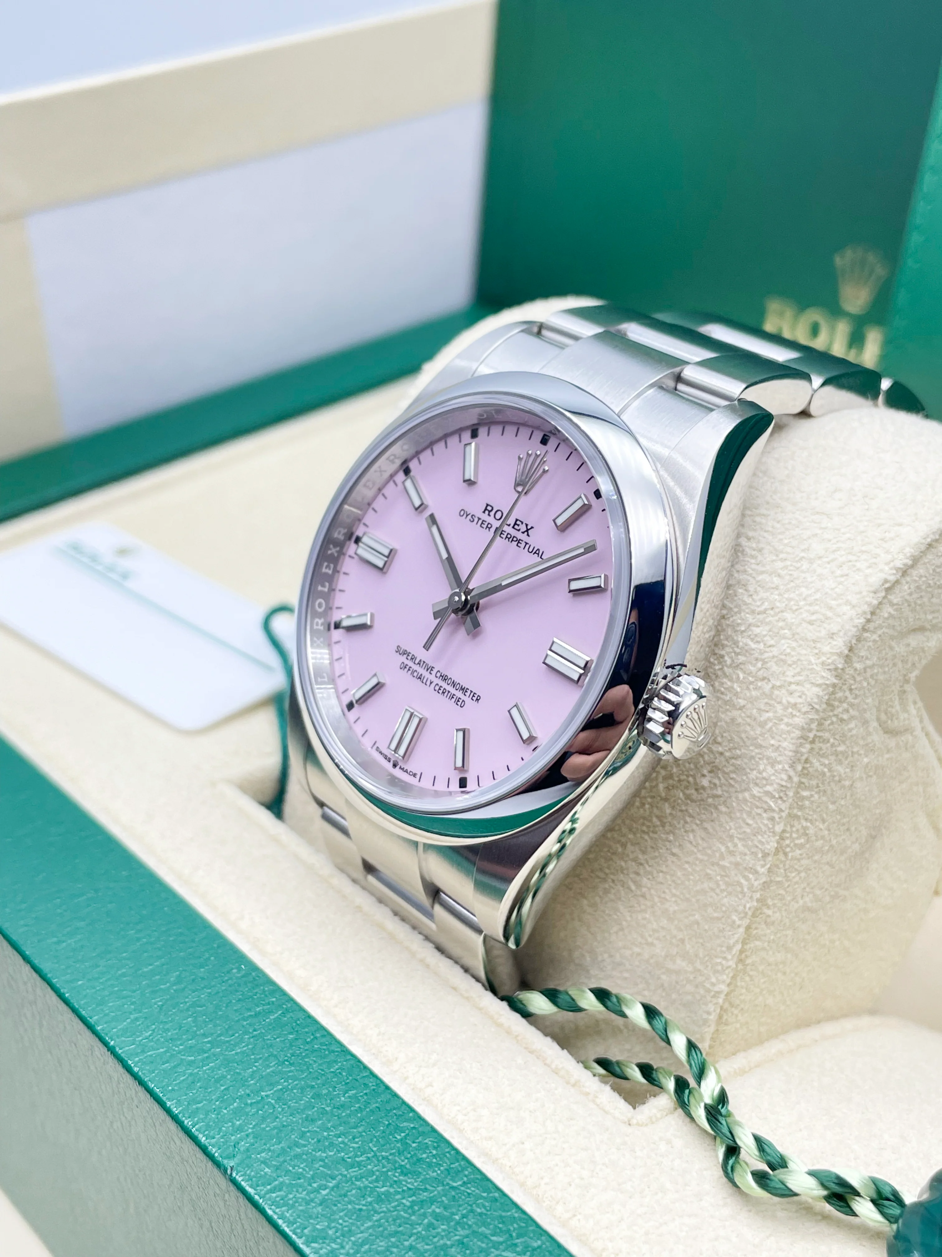 Rolex Oyster Perpetual 36mm Candy Pink 126000 2020 [Preowned] - Image 10