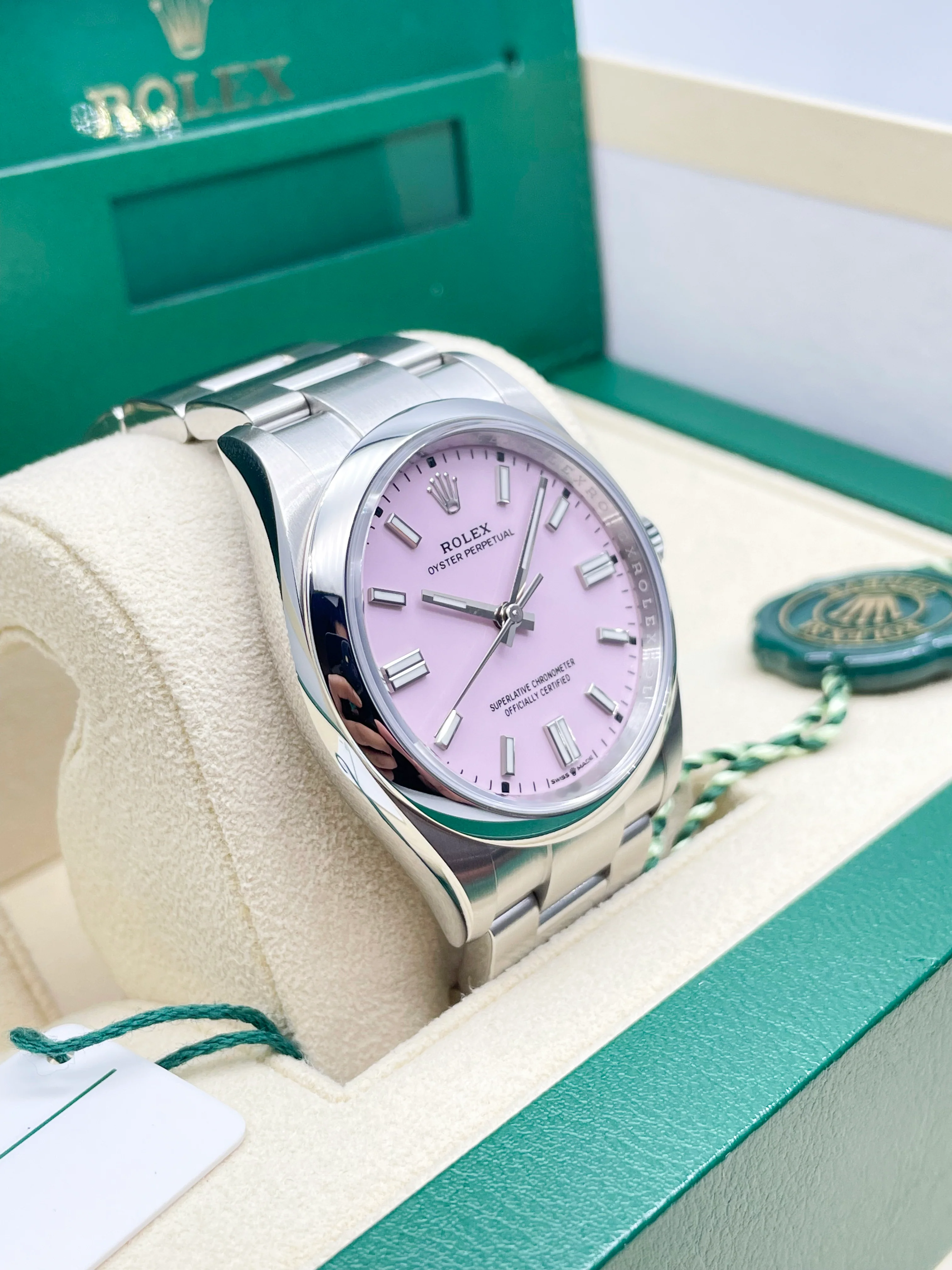 Rolex Oyster Perpetual 36mm Candy Pink 126000 2020 [Preowned] - Image 9