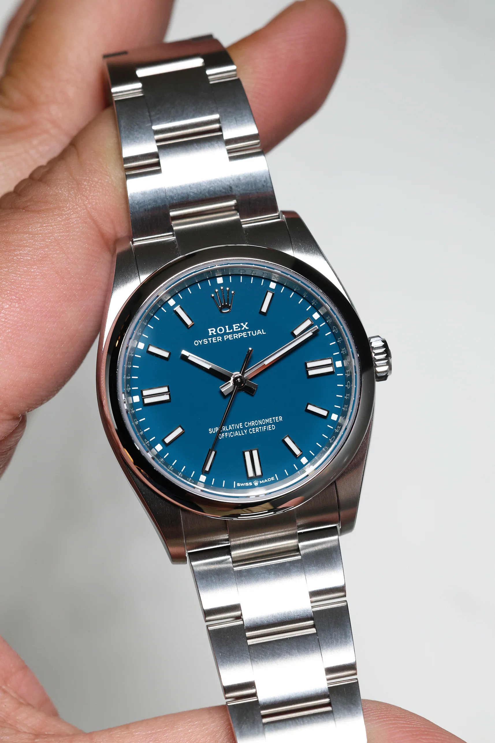 Rolex Oyster Perpetual 36mm Med Blue 126000 - Image 7