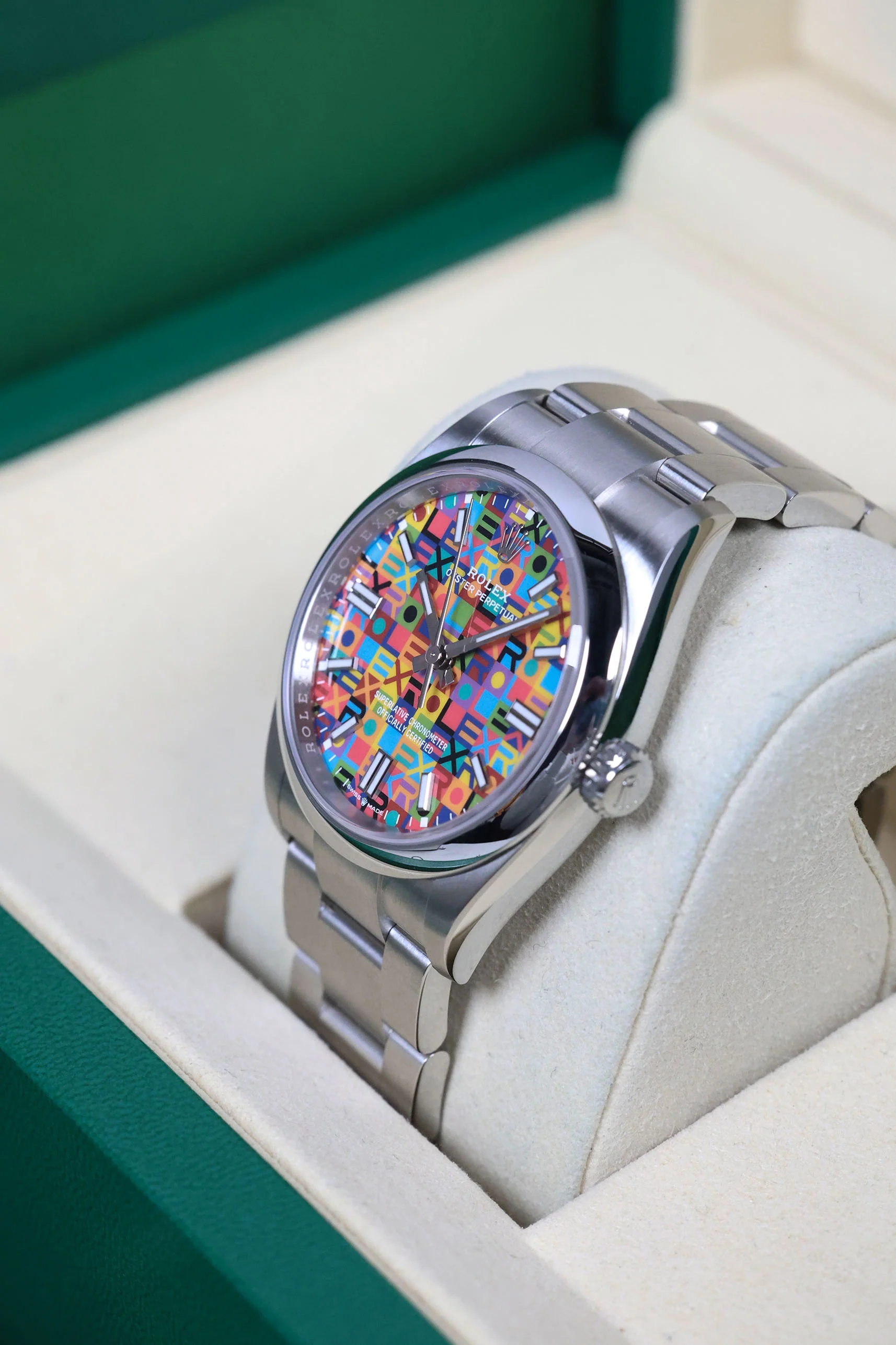 Rolex Oyster Perpetual 36mm Multicolored Jubilee Motif 126000 - Image 5
