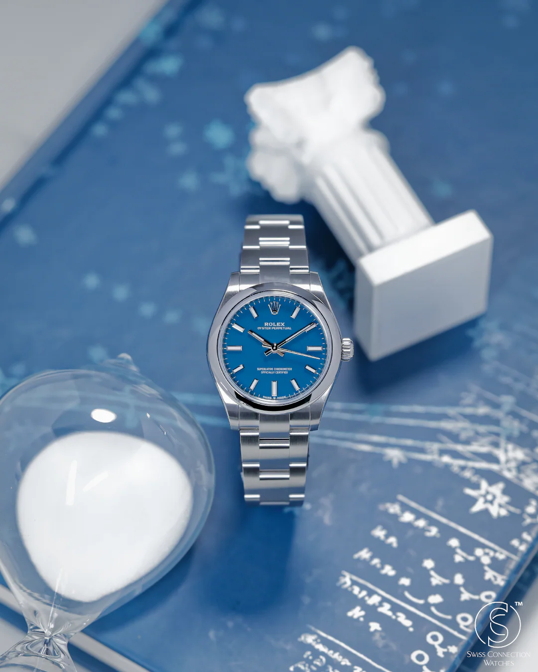 Rolex Oyster Perpetual Med Blue 31mm 277200 - Image 4