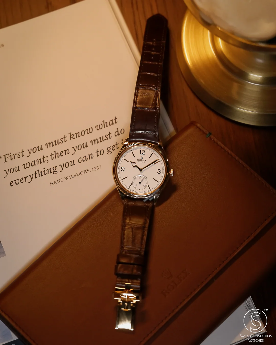 Rolex Perpetual 1908 Yellow Gold - White 39mm 52508 - Image 5