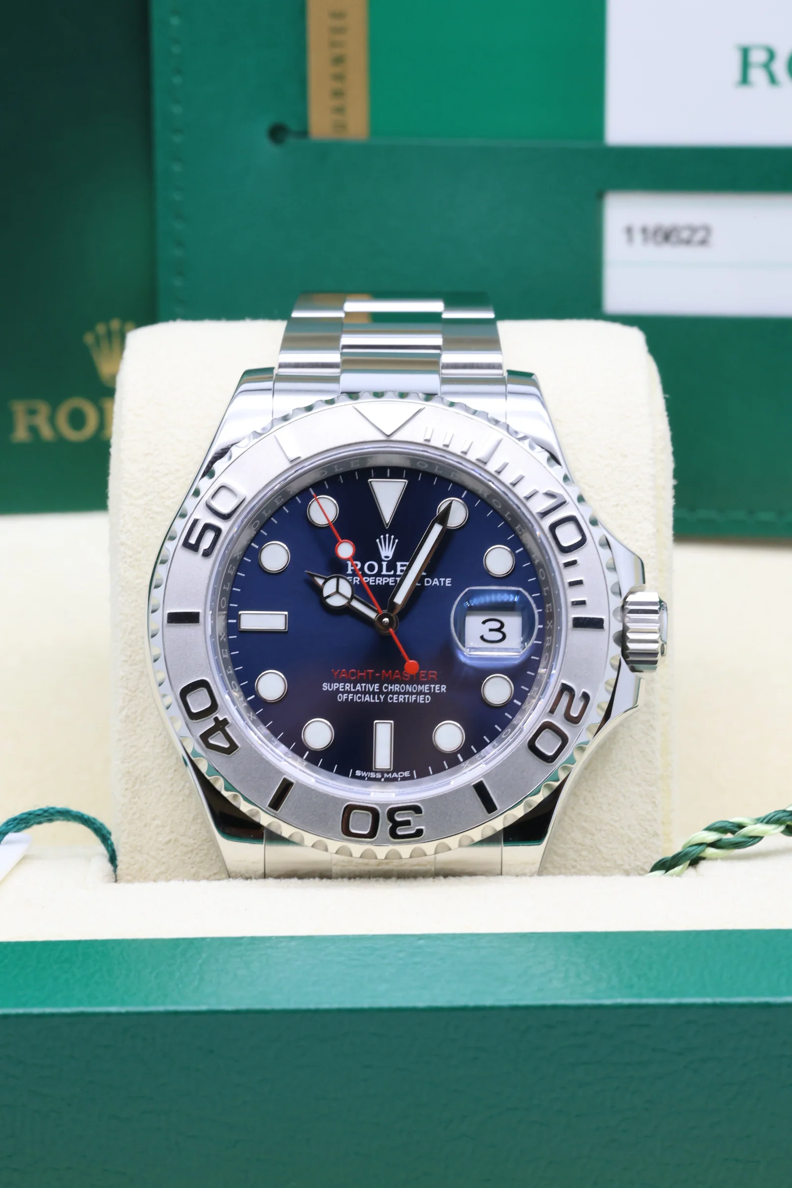 Rolex Yachtmaster Blue 40mm 116622 2018 [Preowned] - Image 4