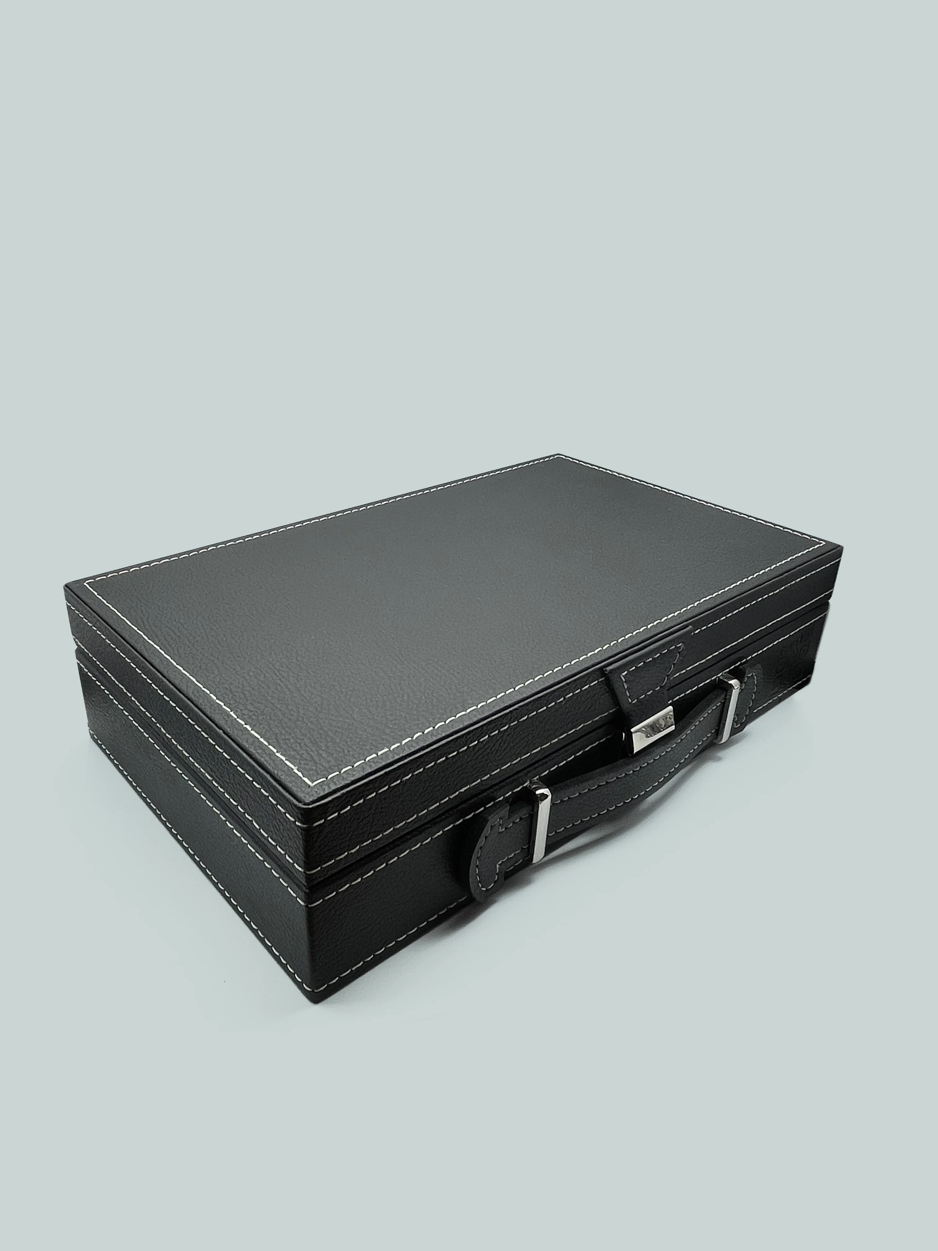 Ten10 Oscar Ver.2 Watch Box for 10 Watches (Black Exterior & Light Blue Interior) - Image 4