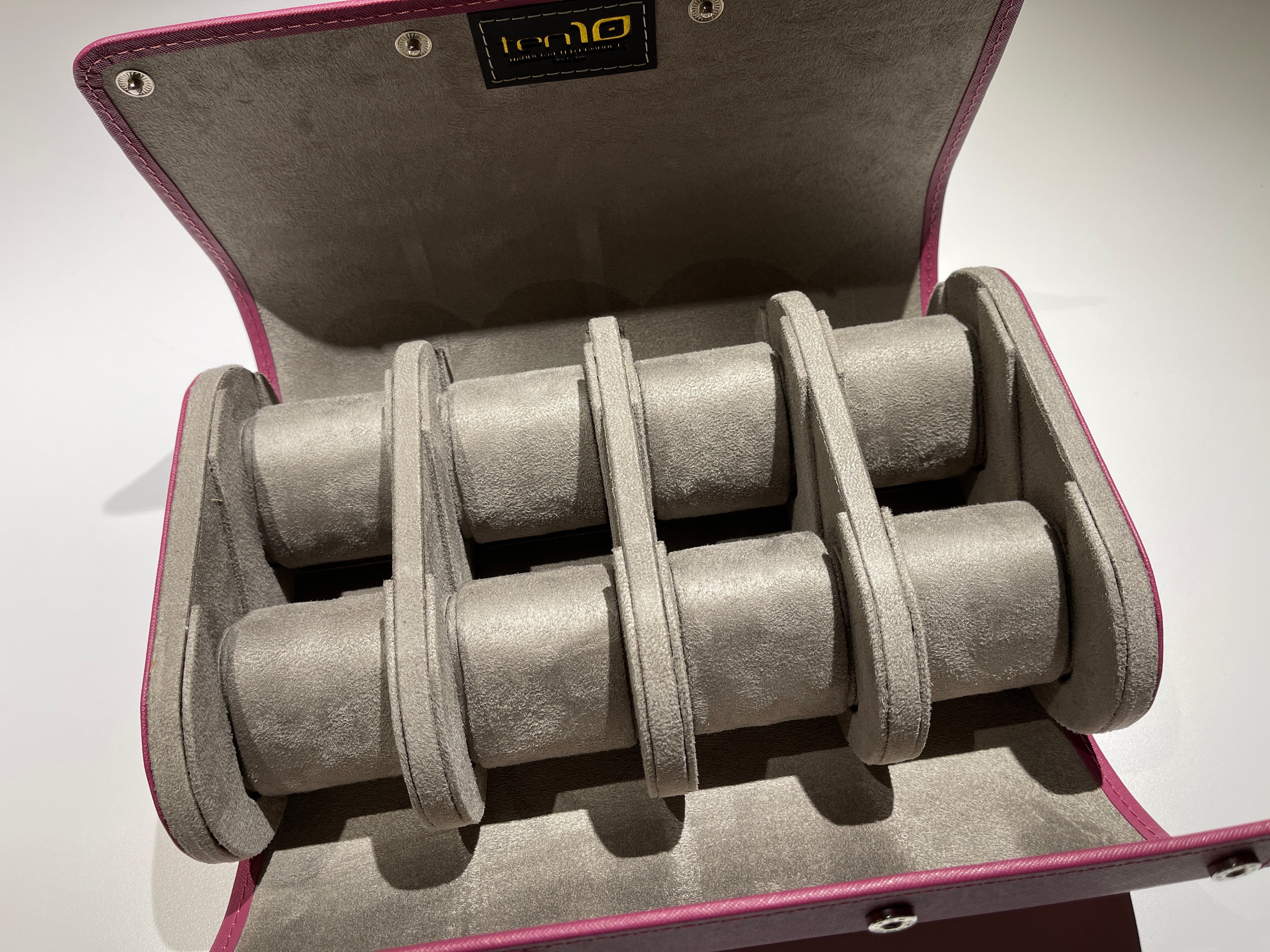 Ten10 Suite8 Watch Box for 8 Watches (Purple) - Image 3