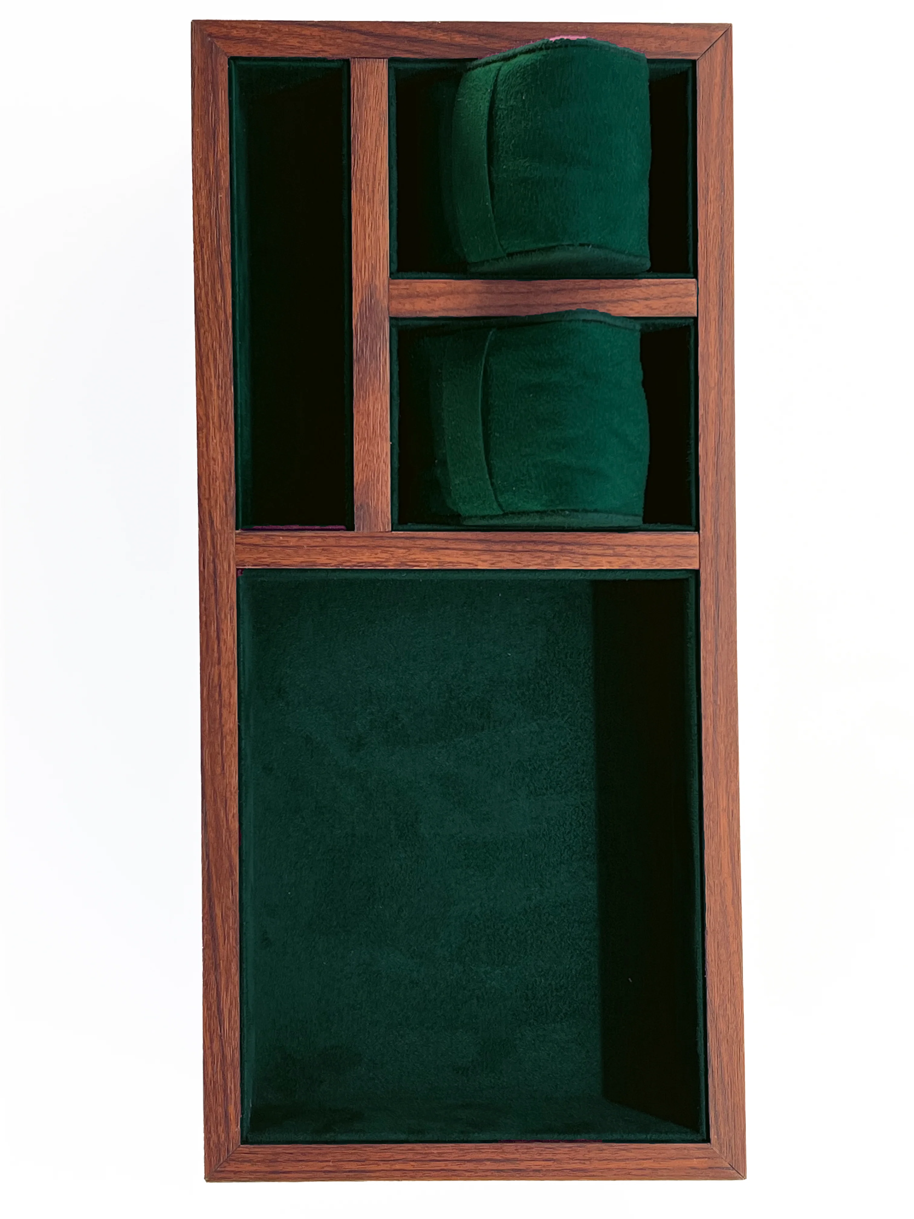 Ten10 Yanis Table Top Valet (Brown Exterior & Emerald Green Interior) - Image 5