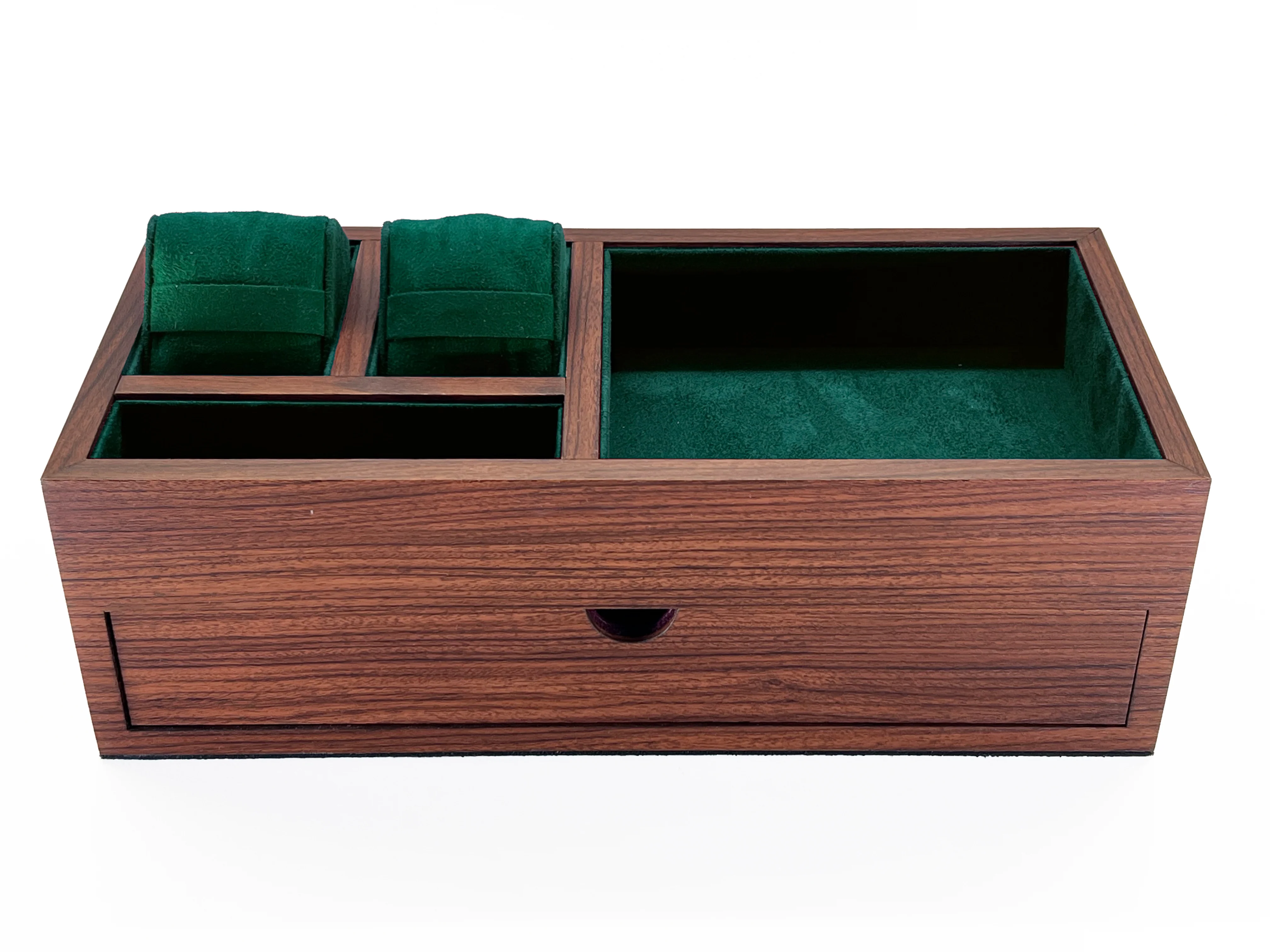 Ten10 Yanis Table Top Valet (Brown Exterior & Emerald Green Interior) - Image 6