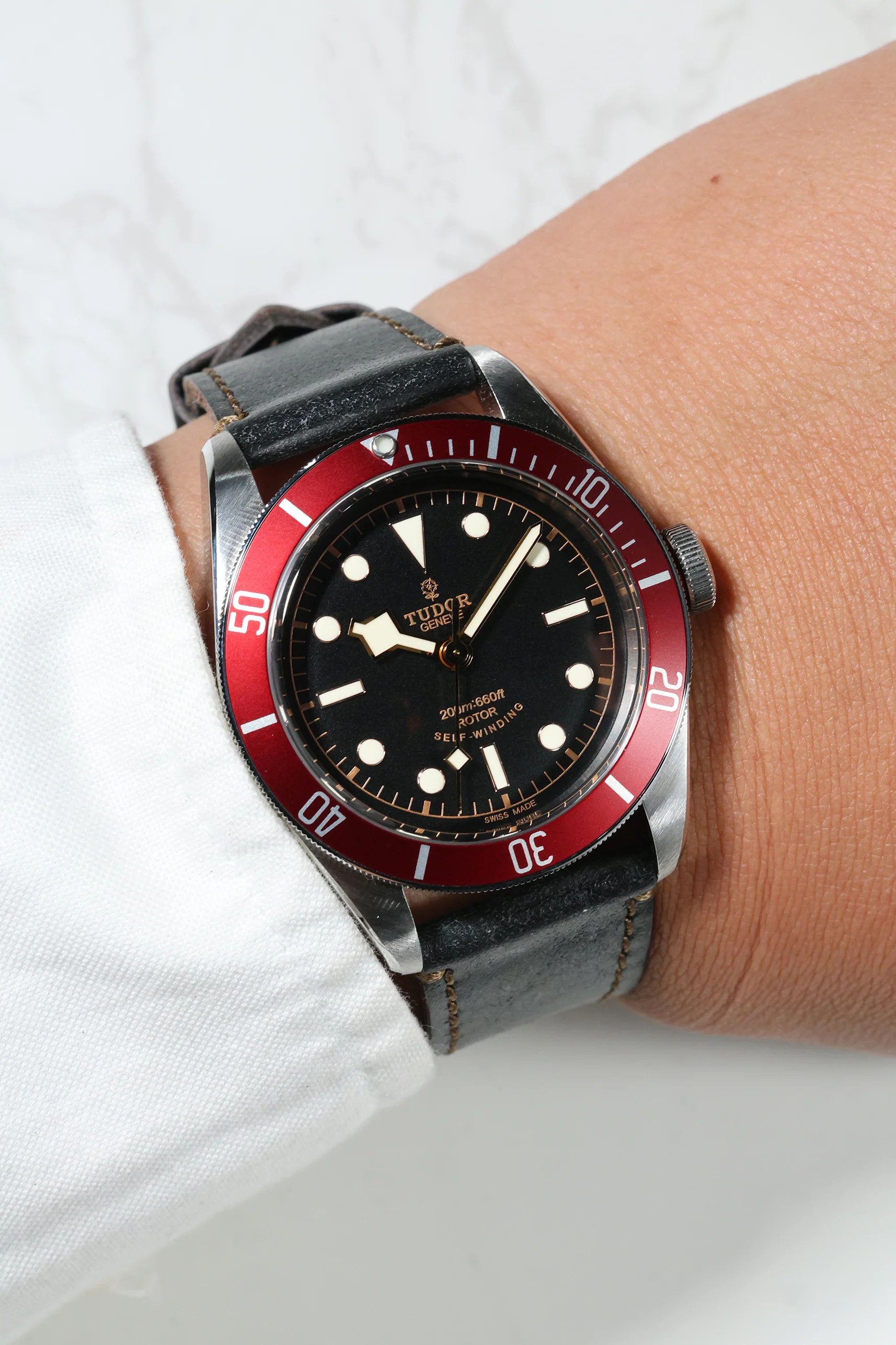 Tudor Heritage Black Bay Red Smiley 41mm 79220R 2016 [Preowned] - Image 6
